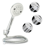 Trueliving_Symbol ABS Multi-Flow Hand Shower with Silver Flexible Tube (304 Grade) and Hook